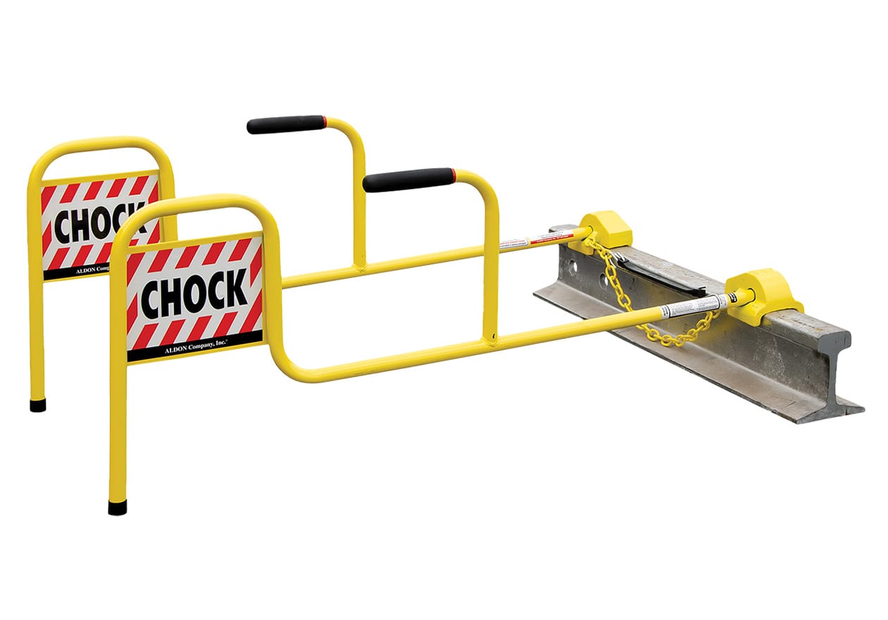 Wheel Chock (Double) with Flag