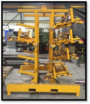 MACHINE TROLLEY STORAGE RACK