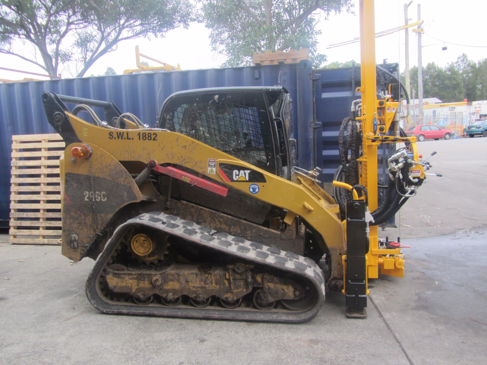 Skid Steer Mounted Drilling Rig