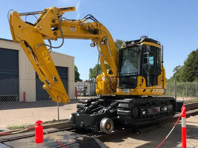 Hi-rail excavator conversion