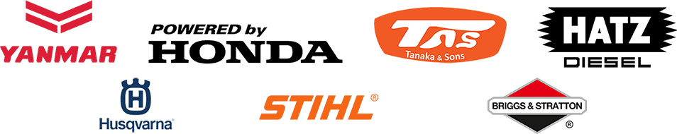 Powered by Yanmar, Honda, Husqvarna and more.